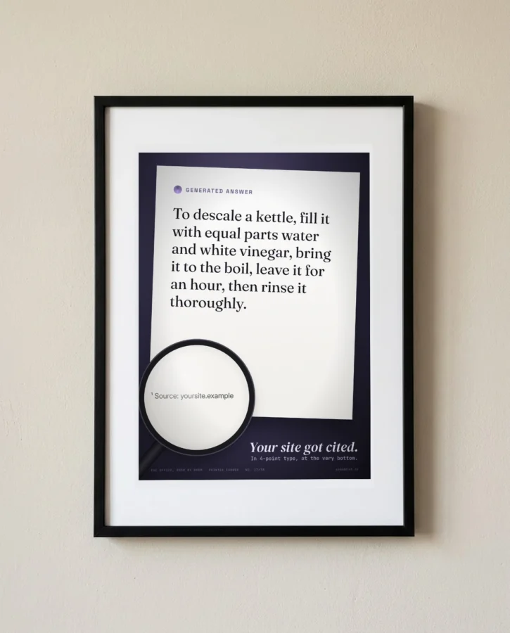 Cited in a footnote – Posters