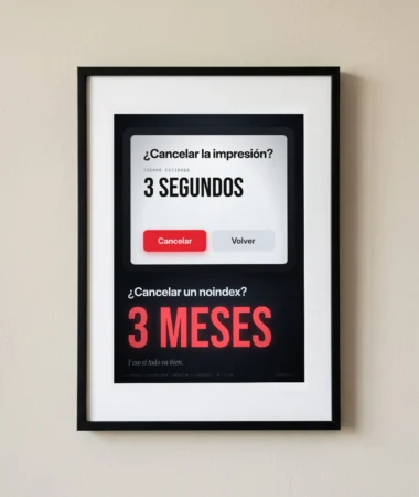 Cancelar la impresión, cancelar el noindex – Pósters