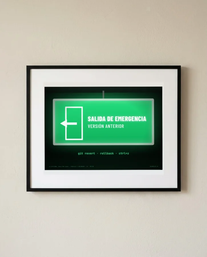 Salida de emergencia: versión anterior – Pósters