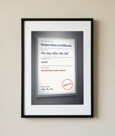 Inspected the day after the fall – Posters