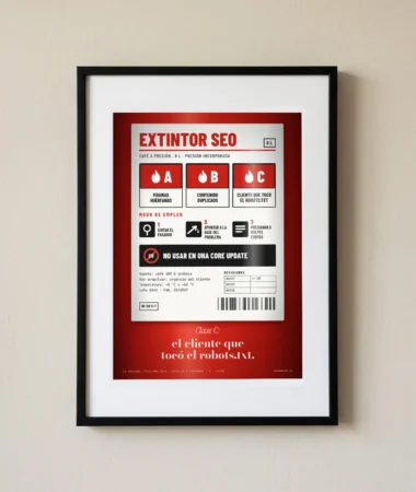 Extintor SEO, fuegos de clase A, B y C – Pósters