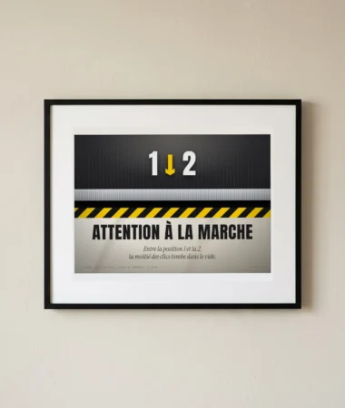 Attention à la marche – Posters