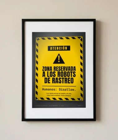 Zona reservada a los robots – Pósters