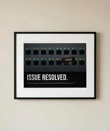 Issue resolved – Posters