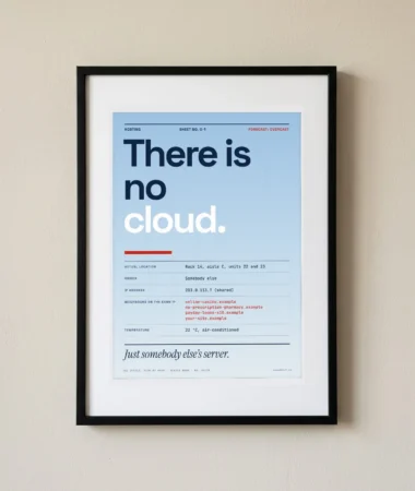 There is no cloud – Posters