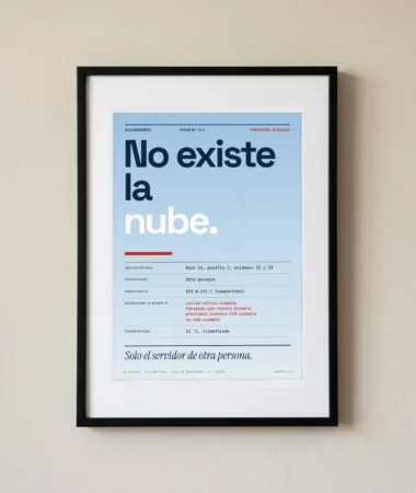 No existe la nube – Pósters