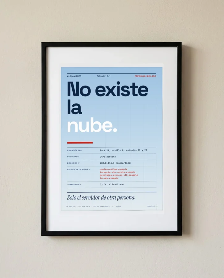 No existe la nube – Pósters