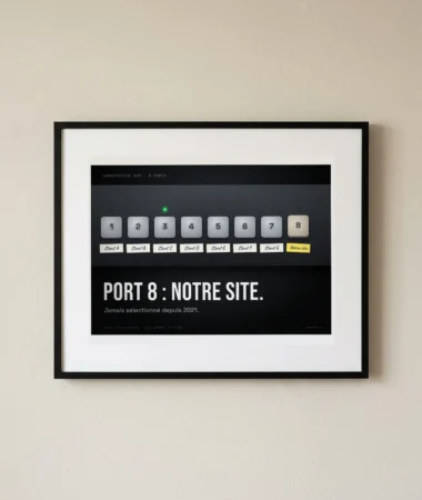 Port 8 : notre site – Posters