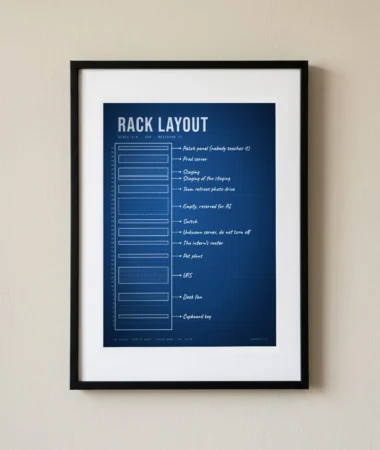 Rack layout, 42U – Posters