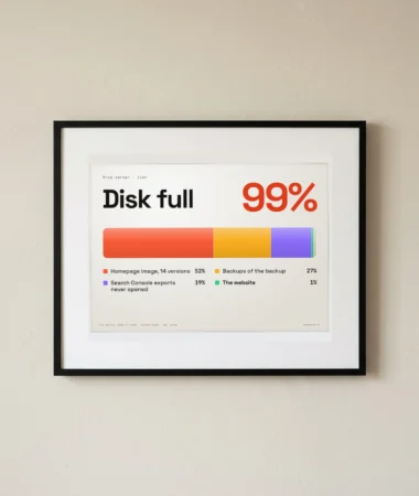 Disk full – Posters