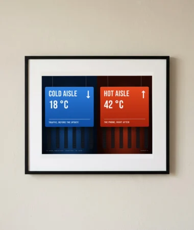 Cold aisle, hot aisle – Posters