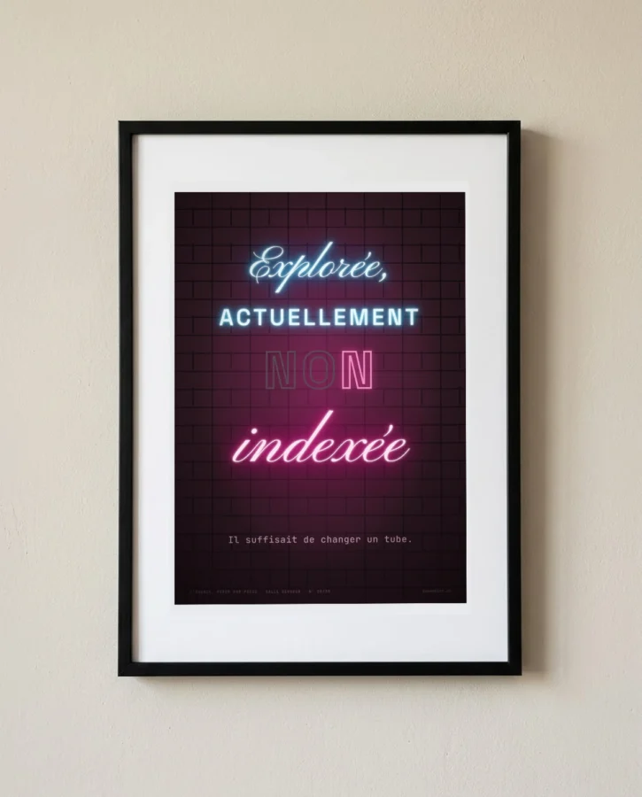 Explorée, actuellement indexée – Posters