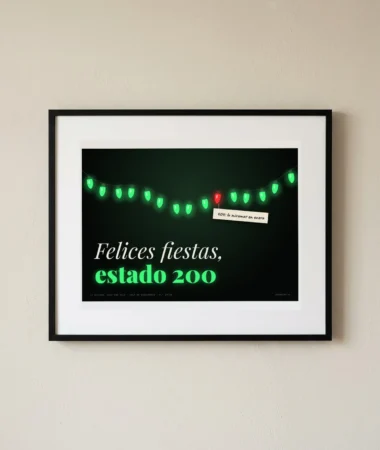 Felices fiestas, estado 200 – Pósters