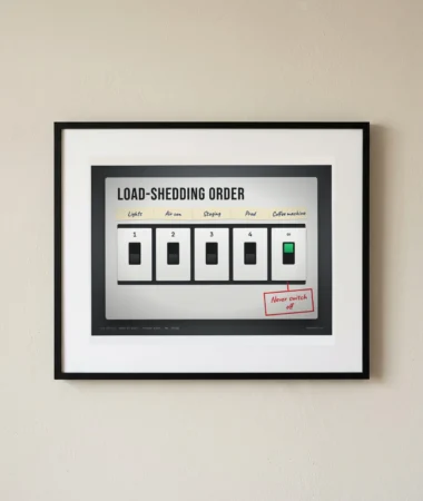 Load-shedding order – Posters