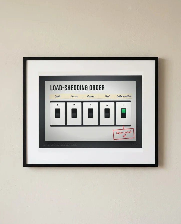 Load-shedding order – Posters