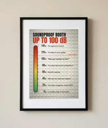 Soundproof booth up to 100 decibels – Posters