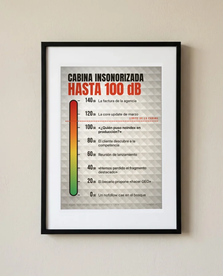 Cabina insonorizada hasta 100 decibelios – Pósters