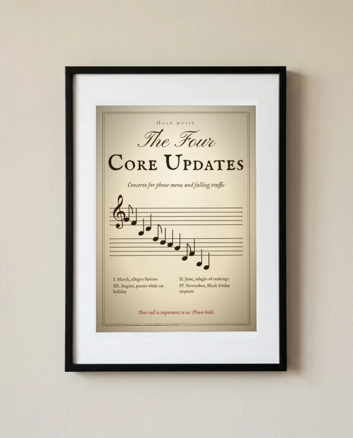 The Four Core Updates, hold music – Posters