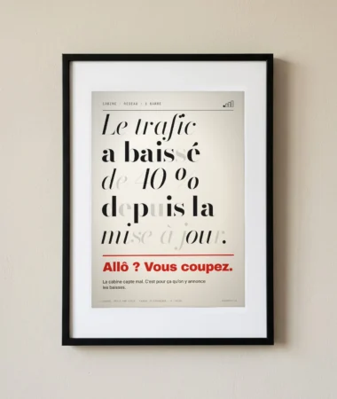 Vous coupez : le trafic a… – Posters