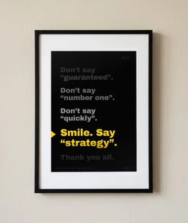 Client video-call teleprompter – Posters