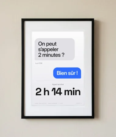 On peut s’appeler 2 minutes ? – Posters