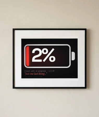 Battery 2%: just one last thing – Posters