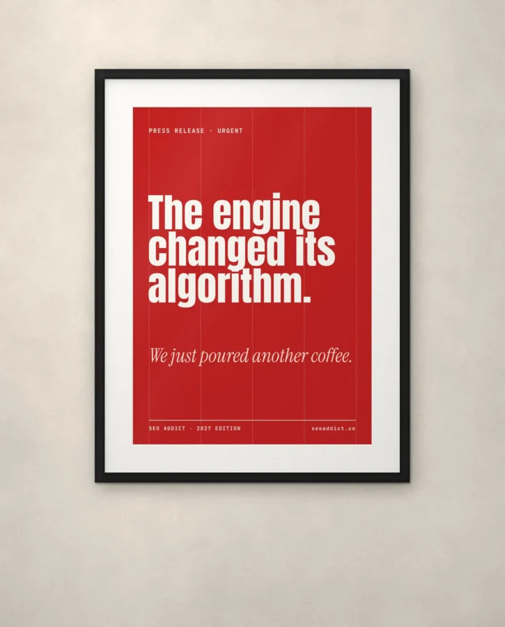 The engine changed its algorithm – Posters