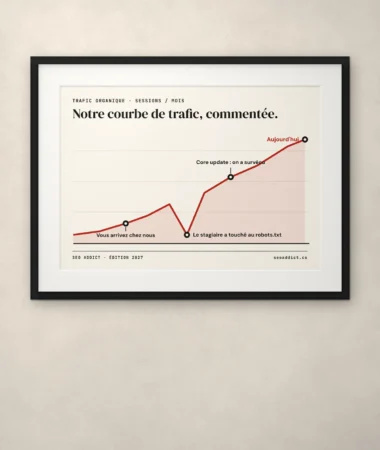 Notre courbe de trafic, commentée