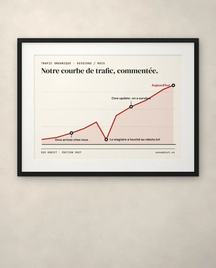 Notre courbe de trafic, commentée