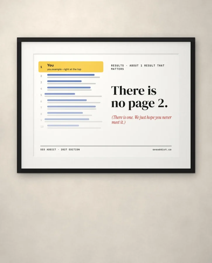 There is no page 2 – Posters