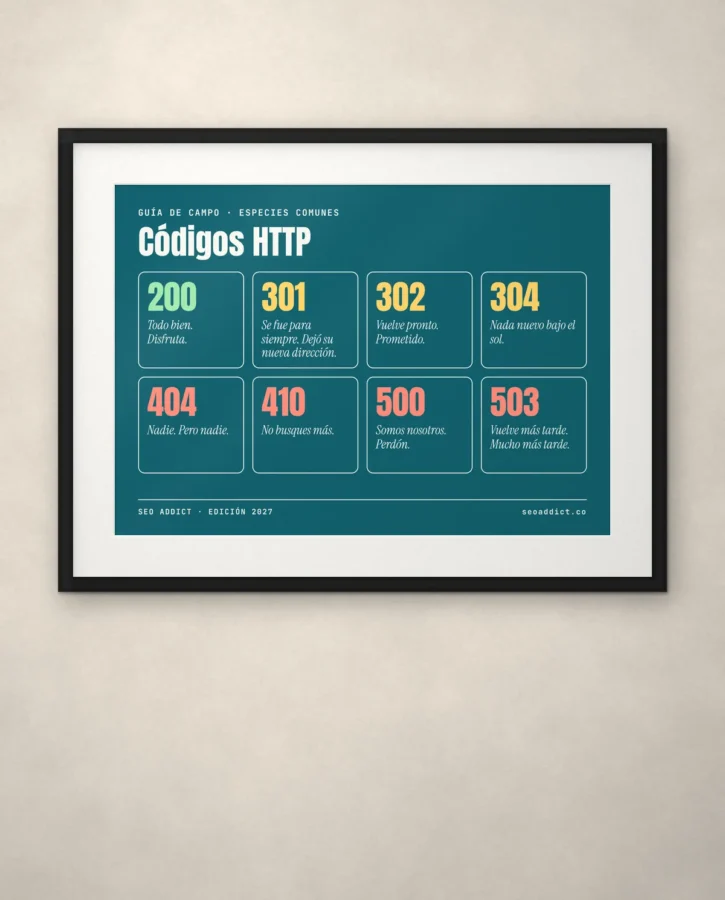 Códigos HTTP, guía de campo – Pósters