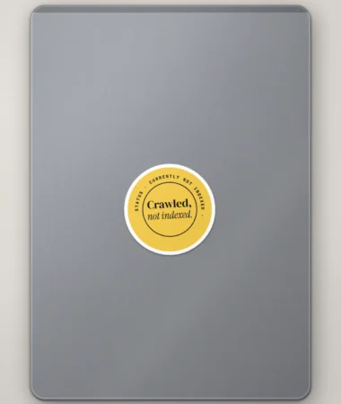 Crawled, not indexed – Stickers