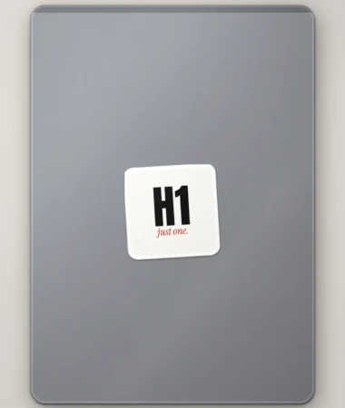H1, just one – Stickers