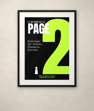 Le retour de la page 2 – Posters