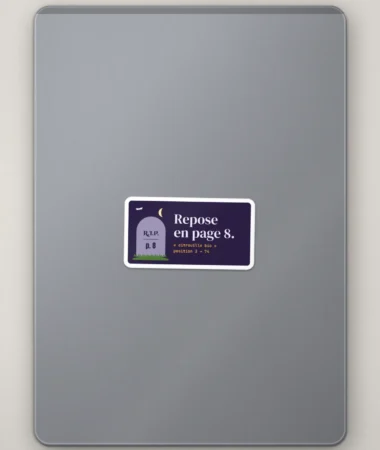Repose en page 8 – Stickers