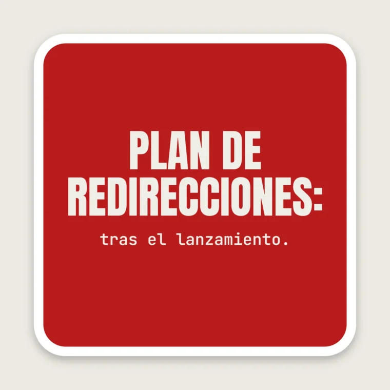 Pósit: plan de redirecciones – Pegatinas