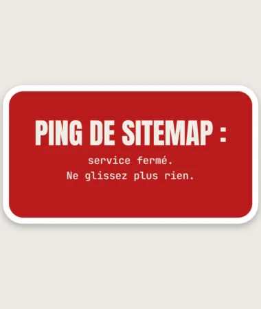 Boîte aux lettres : ping sitemap – Stickers