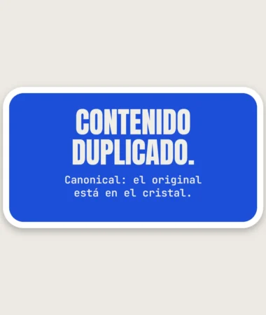 El original está en el cristal – Pegatinas