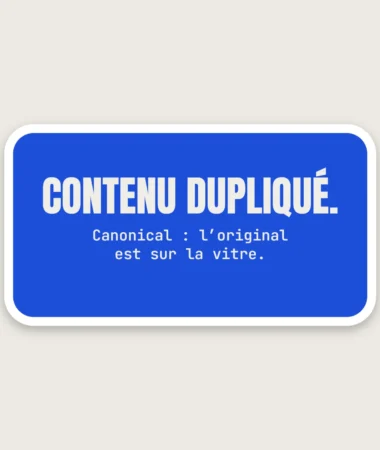 L'original est sur la vitre – Stickers