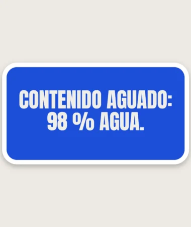Contenido aguado – Pegatinas
