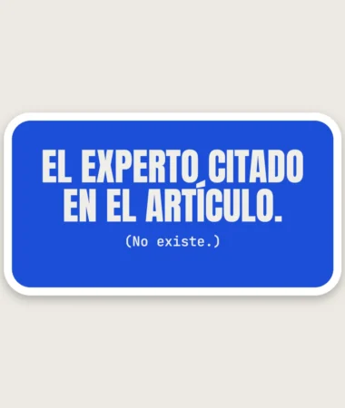 El experto citado – Pegatinas
