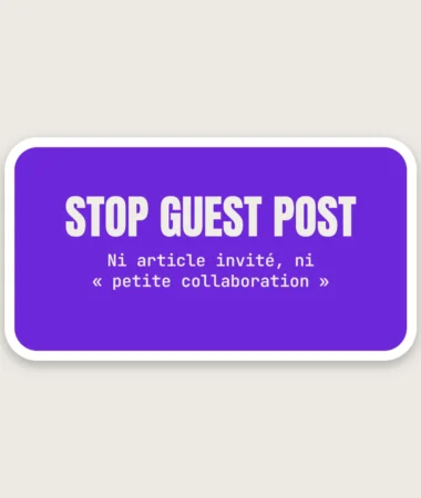 Stop guest post – Stickers