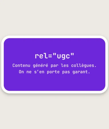 Frigo en rel=ugc – Stickers
