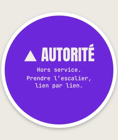 Autorité : prendre l'escalier – Stickers