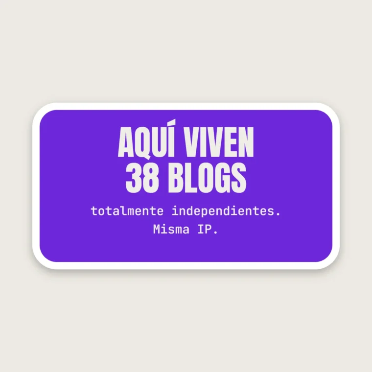 38 blogs independientes – Pegatinas