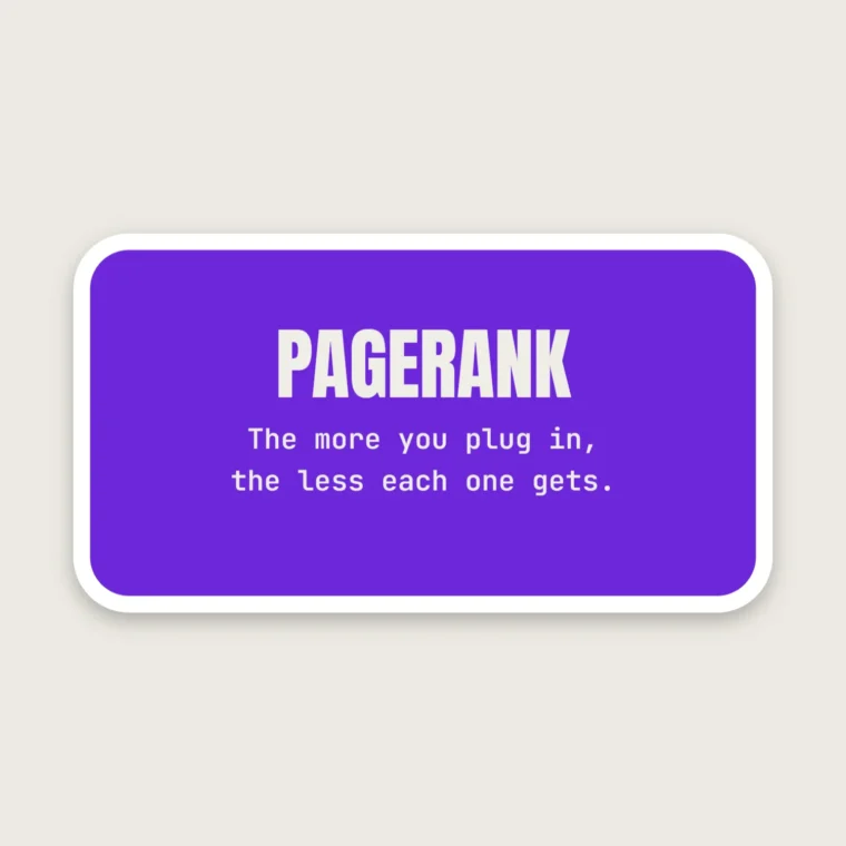 PageRank power strip – Stickers