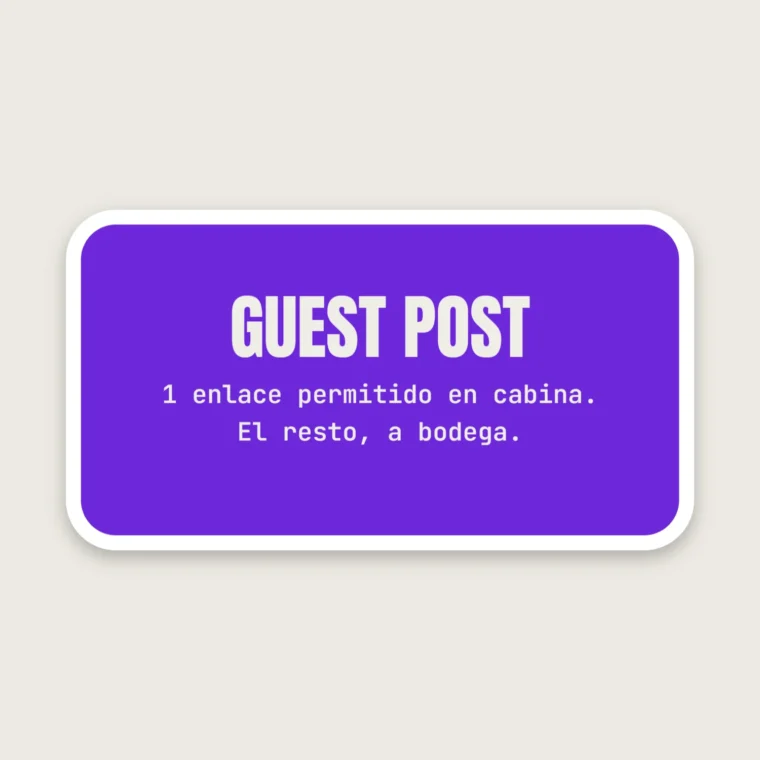 Guest post en cabina – Pegatinas