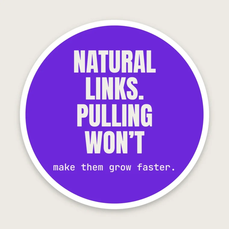 Organic link building – Stickers