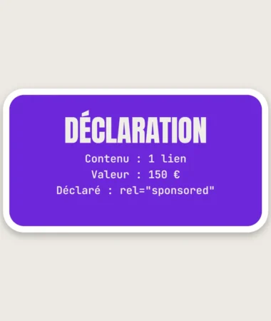 Déclaration en douane – Stickers