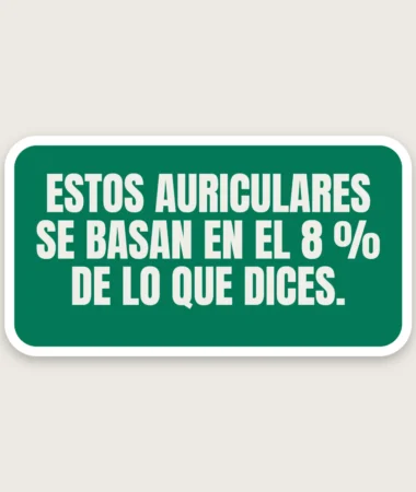 Auriculares muestreados – Pegatinas